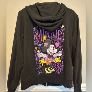 Women's Black Zip Up Disney Parks - worn 2x Very cute and comfortable - Size XL